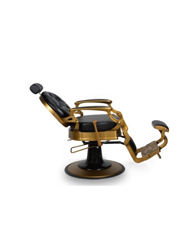 SILLON BARBERO NEGRO DORADO KRONOS