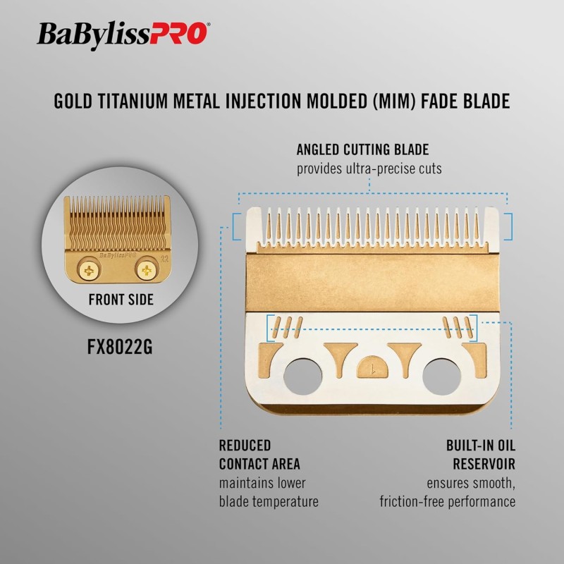 BABYLISS PRO GOLD TITANIUM PRECISION FADE CLIPPER BLADE