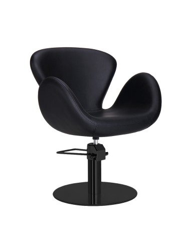 CHLOE BLACK CUTTING CHAIR BLACK ROUND FOOT
