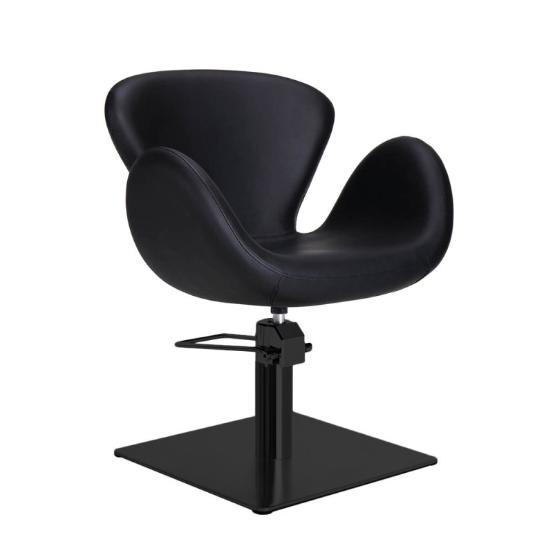 BLACK CUTTING CHAIR CHLOE BLACK SQUARE FOOT