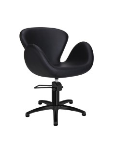 SILLA DE CORTE NEGRA CHLOE PIE ESTRELLA NEGRO