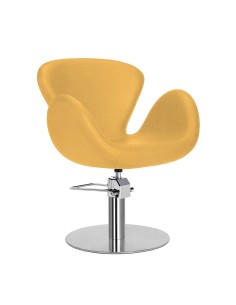 SILLA DE CORTE OCRE CHLOE PIE REDONDO