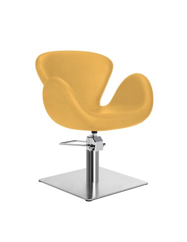 SILLA DE CORTE OCRE CHLOE PIE CUADRADO