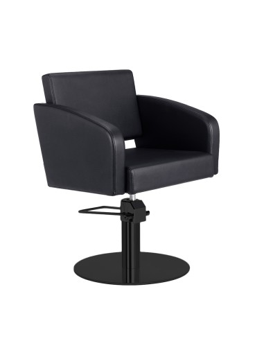 LORIS BLACK CUTTING CHAIR BLACK ROUND FOOT