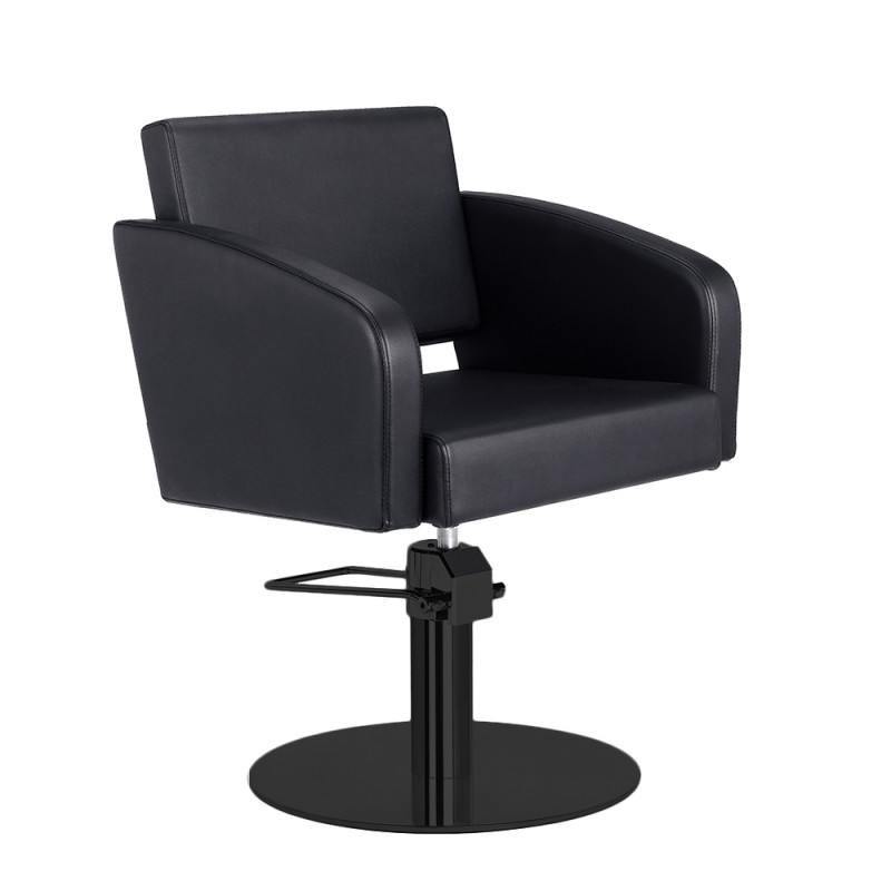 LORIS BLACK CUTTING CHAIR BLACK ROUND FOOT
