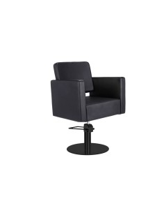 DORA BLACK CUTTING CHAIR BLACK ROUND FOOT