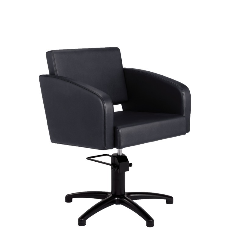 SILLA DE CORTE NEGRA LORIS PIE ESTRELLA NEGRO