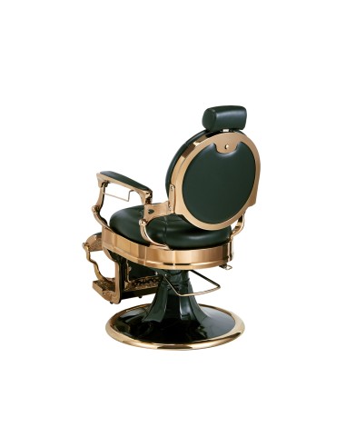 SILLON BARBERO CLASICO CARONTE VERDE CROMADO BG