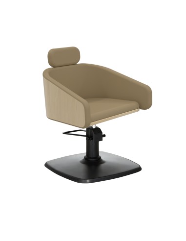 ALYA BEIGE CUTTING CHAIR SQUARE OVAL BASE