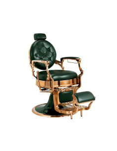 SILLON BARBERO CLASICO CARONTE VERDE CROMADO BG