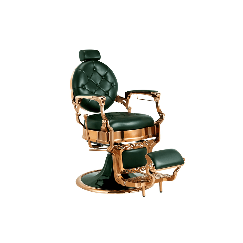 SILLON BARBERO CLASICO CARONTE VERDE CROMADO BG