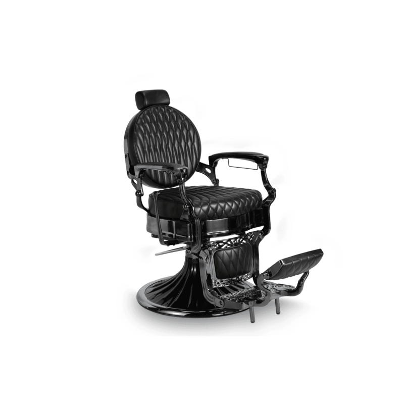 SILLÓN BARBERO CARONTE NEGRO CROMADO