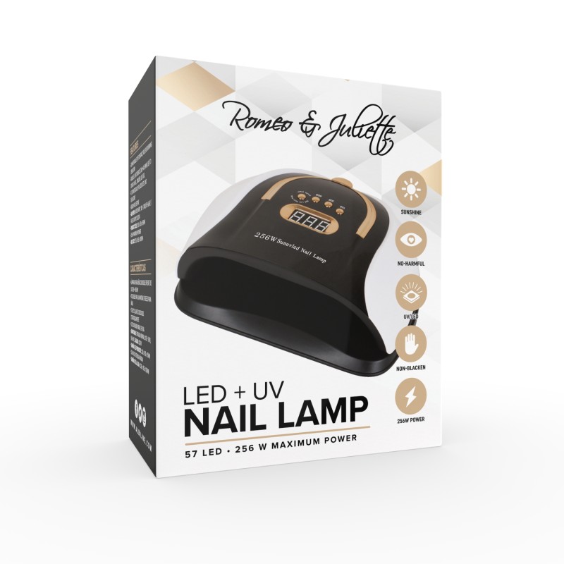 R&J BLACK AND WHITE LEDUV NAIL LAMP