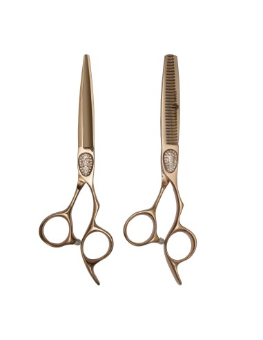 SET TIJERAS DOBLE GOLD 440C 6 PRIME SUPPLY