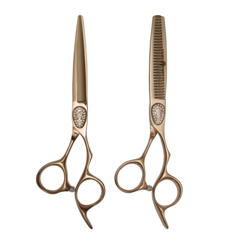 SET TIJERAS DOBLE GOLD 440C 6 PRIME SUPPLY