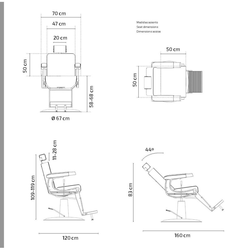 NEW EPIC 2 BARBER CHAIR