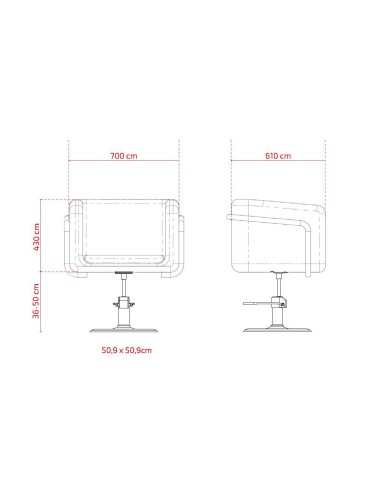 EGAN CUTTING CHAIR WITH ROUND OVAL BASE