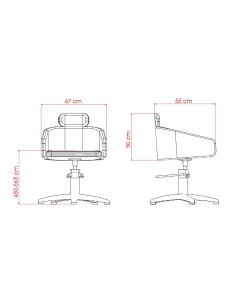 SILLA DE CORTE ALYA PIE REDONDO PLANO 2