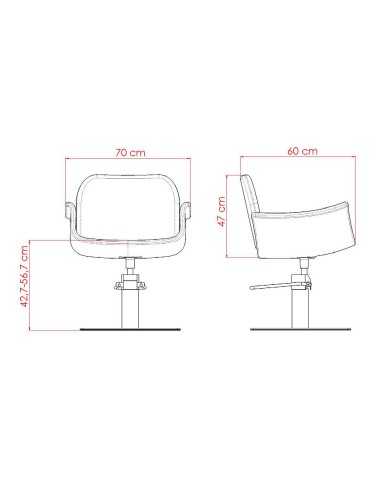 HYDRA CUTTING CHAIR FLAT SQUARE BASE