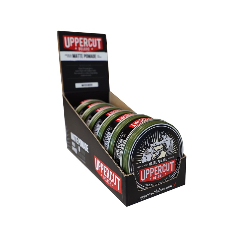 CAJA DISPLAY 6 POMADAS MATTE POMADE UPPERCUT