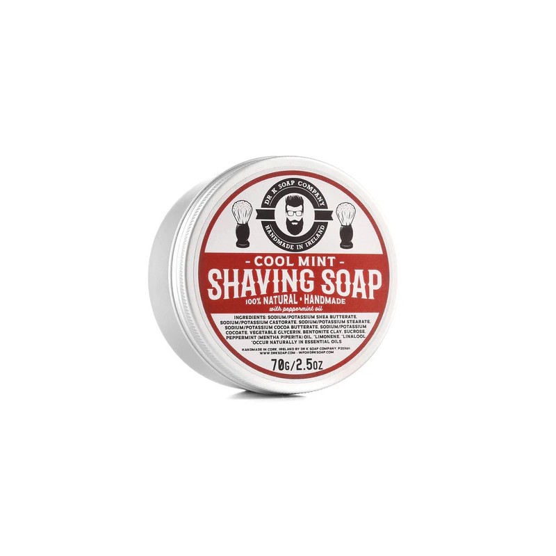 DR. K SOAP COMPANY PEPPERMINT SHAVING SOAP