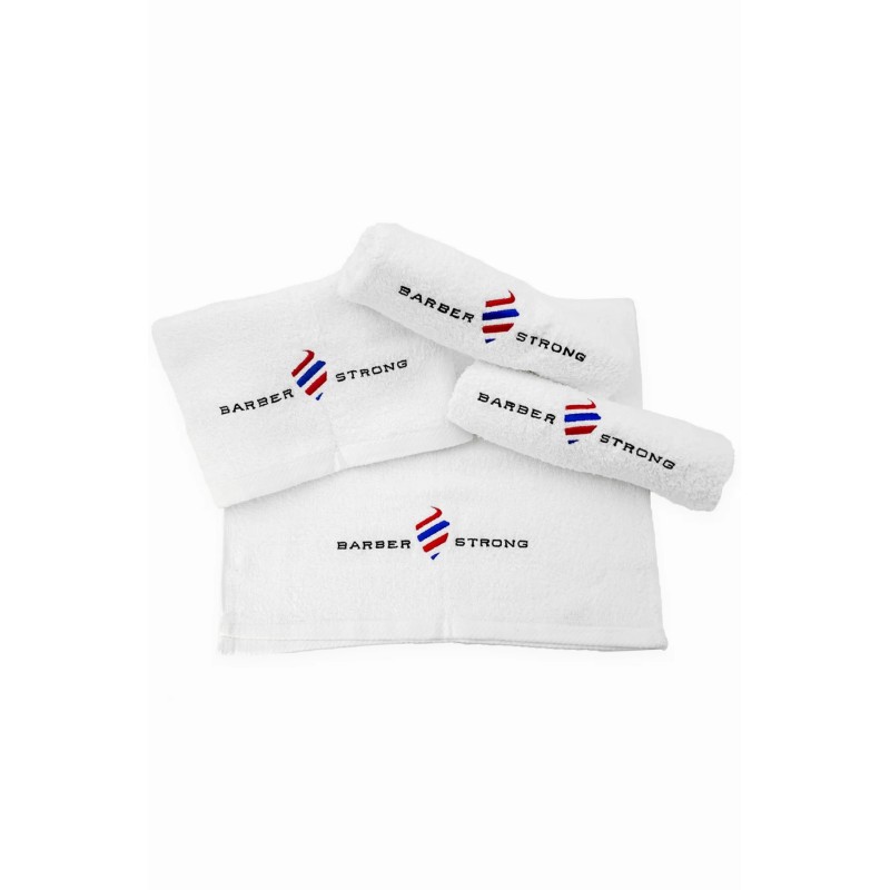 TOALLAS PREMIUM BLANCAS 6pack BARBER STRONG