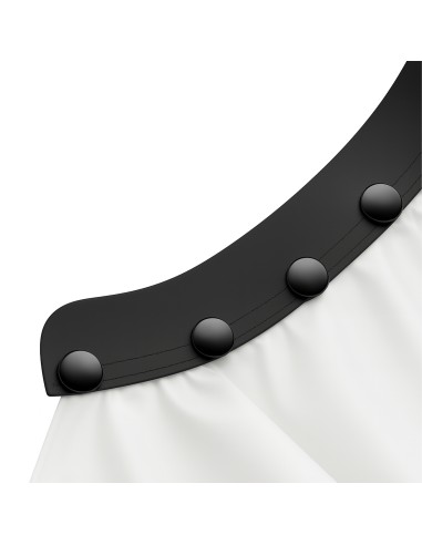 B&G WHITE MATTE NEOPRENE COLLAR