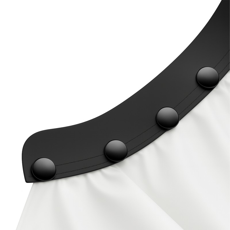 B&G WHITE MATTE NEOPRENE COLLAR