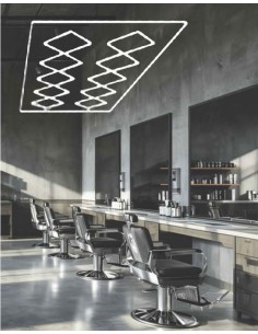 LED LIGHT FOR BARBER SHOP CEILING RHOMBUS