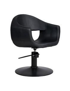 SILLA DE CORTE GLAM BASE BLACK REDONDA