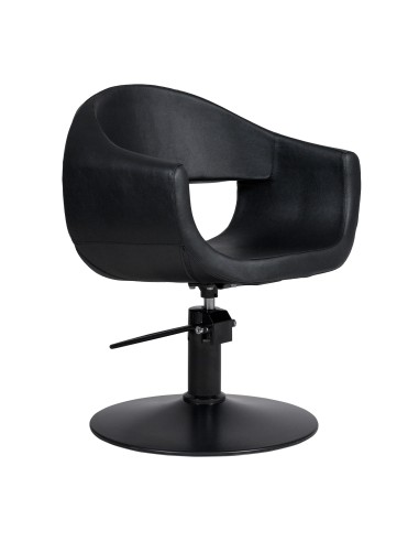SILLA DE CORTE GLAM BASE BLACK REDONDA