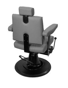 SILLON BARBERO GRIS/NEGRO TESEO 2
