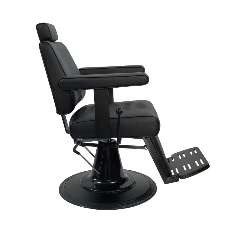 TESEO BLACK BARBER CHAIR