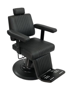 TESEO BLACK BARBER CHAIR