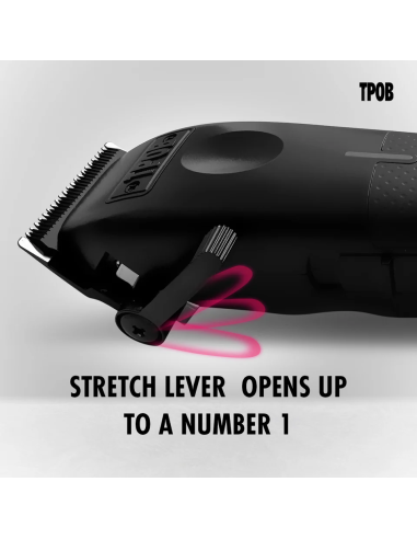 Cortadora profesional TPOB PLAY Clipper black— diseño ergonómico y alto rendimiento.
