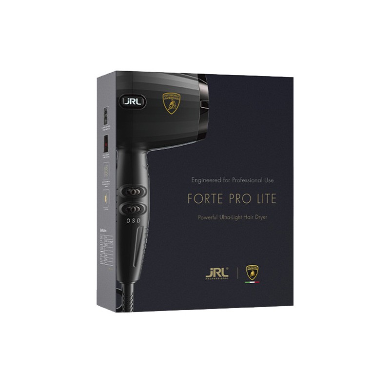 JRL LAMBORGHINI FORTE PRO LITE BLACK HAIR DRYER