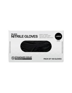 GUANTES NITRILO NEGROS TALLA L STANDARD ISSUE