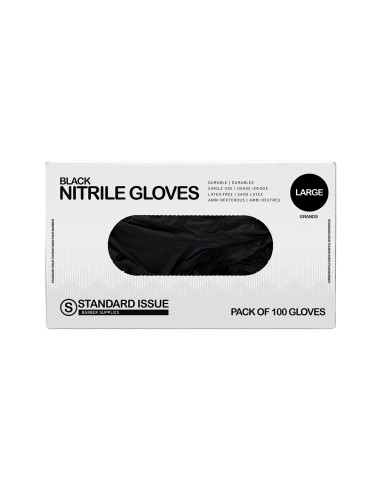 GUANTES NITRILO NEGROS TALLA L STANDARD ISSUE