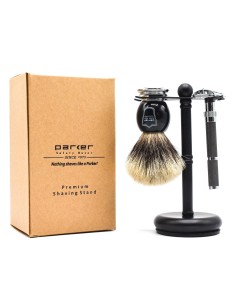 PARKER BLACK DELUXE SHAVE BRUSH STAND 2