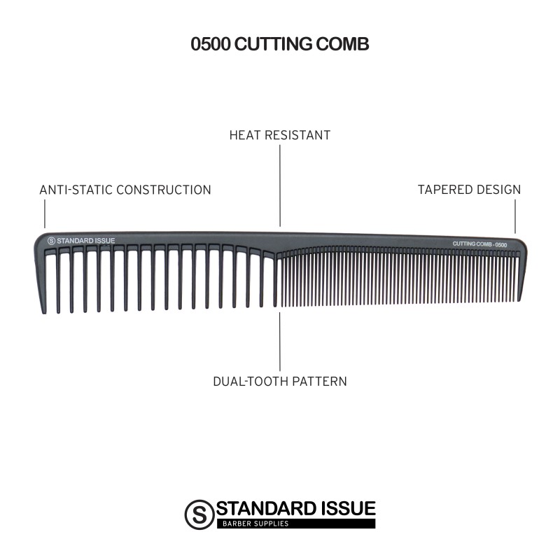 CUTTING COMB WIDE TEETH 0500 STANDARD ISSUE