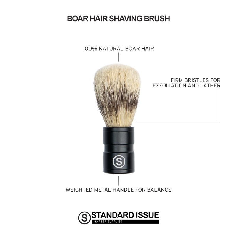 BOAR HAIR SHAVING BRUSH STANDARD ISSUE