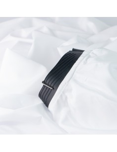 SILICONE NECK BARBER CAPE WHITE 2
