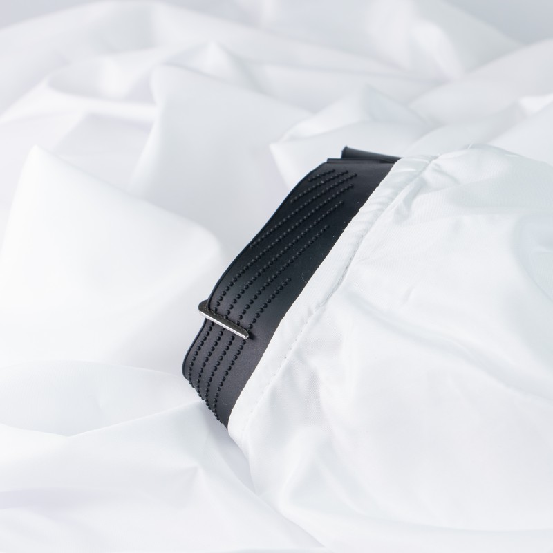 SILICONE NECK BARBER CAPE WHITE