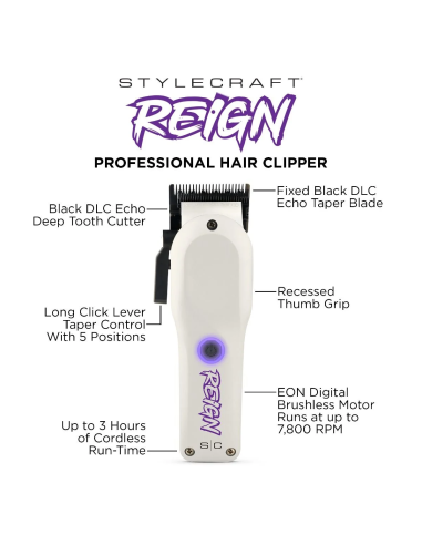 MAQUINA CLIPPER REIGN STYLE CRAFT