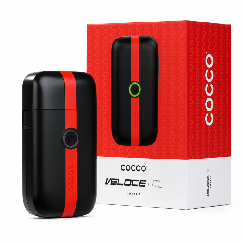 COCCO VELOCE LITE SHAVER BLACK RED STRIPE