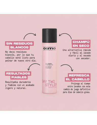 CHAMPU EN SECO DAY TWO STYLER 200ML OSMO NP