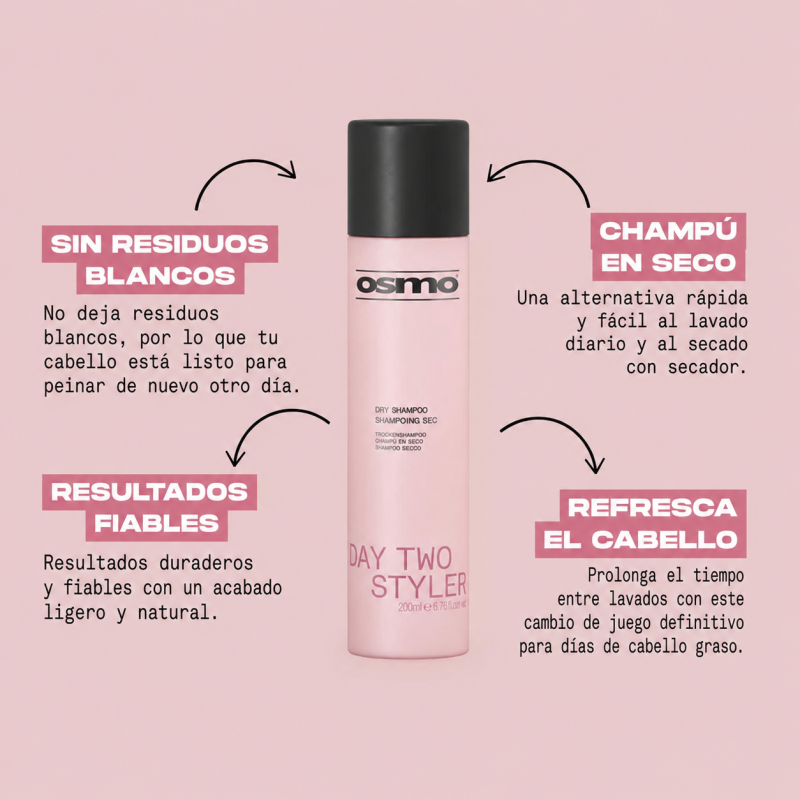 CHAMPU EN SECO DAY TWO STYLER 200ML OSMO NP