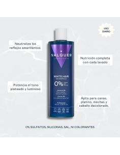 CHAMPU CABELLOS BLANCOS 1000ML 0% SULFATOS VALQUER 2