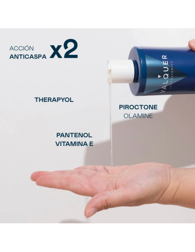 CHAMPU ANTICASPA 0% SULFATOS 1000ML VALQUER