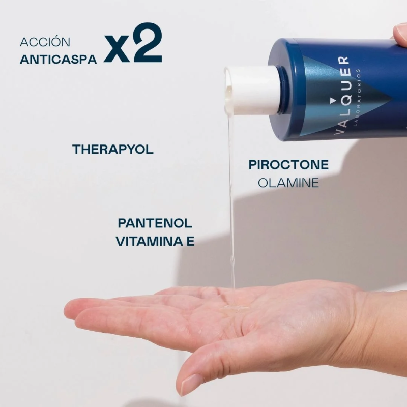 CHAMPU ANTICASPA 0% SULFATOS 1000ML VALQUER